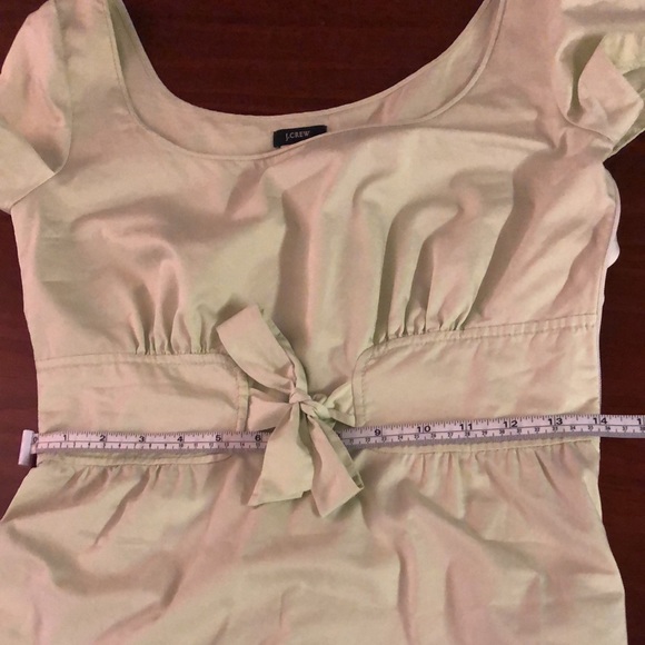J. Crew Mint Green Short-Sleeve Scoop Neck Fit & Flare Cotton Dress - Picture 9 of 12